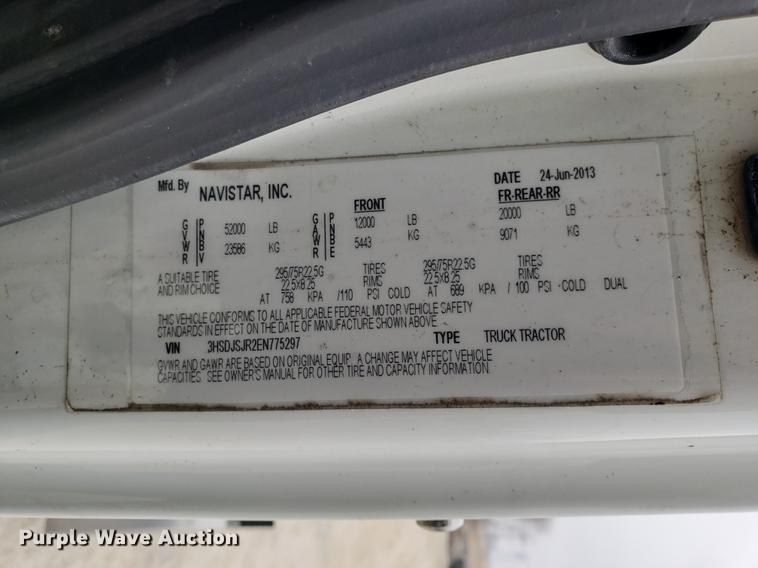 image for item AV9310 2014 International ProStar semi truck