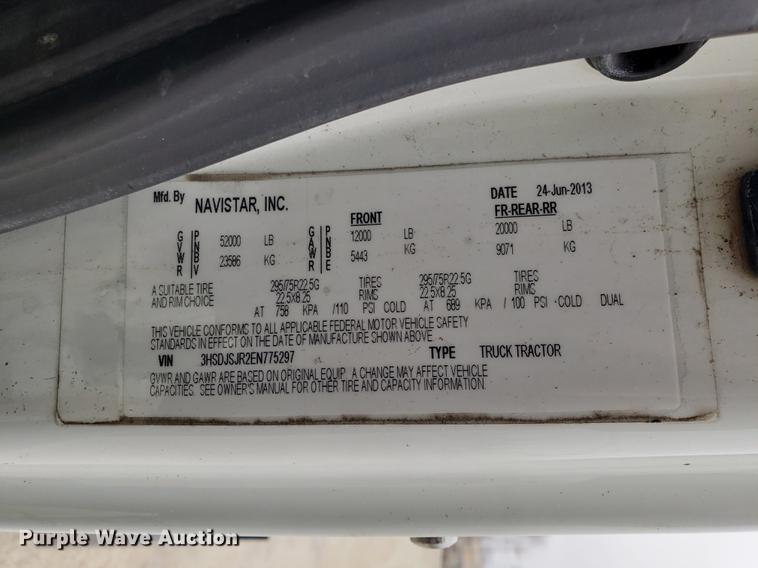 image for item AV9310 2014 International ProStar semi truck