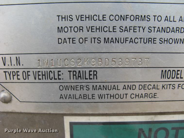 image for item DC1334 2011 Wilson Silver Star PSDCL-402 livestock trailer