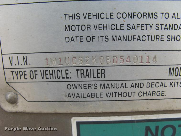 image for item DC1342 2011 Wilson Silver Star PSDCL-402 livestock trailer