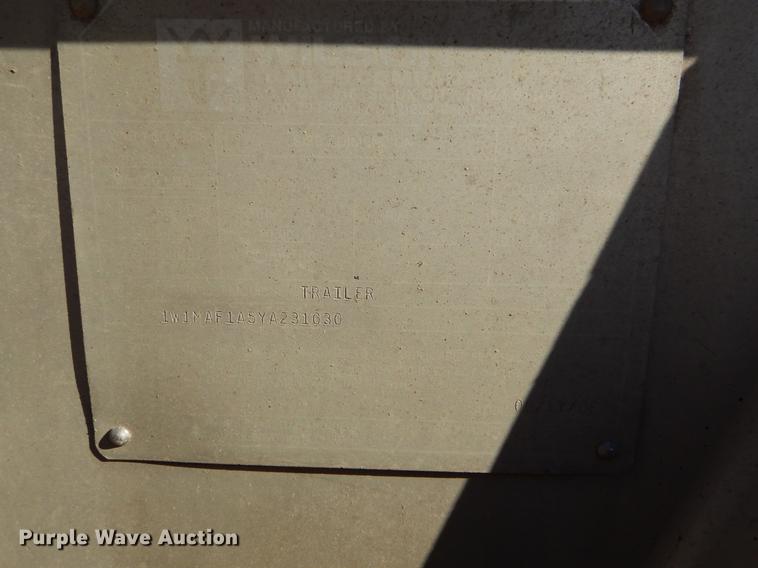 image for item FH9004 2000 Wilson Pace Setter double hopper bottom grain trailer