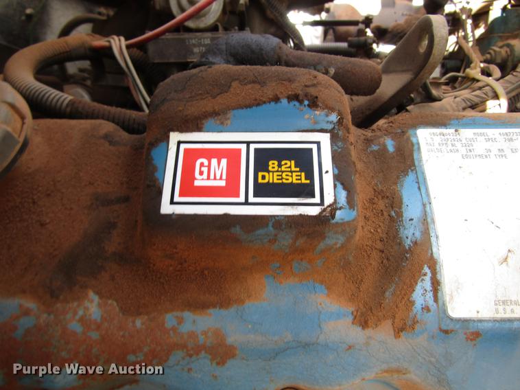 image for item DB6882 1987 Chevrolet Kodiak flatbed truck