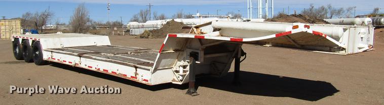 image for item DB6887 1975 Transport lowboy equipment trailer