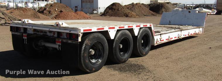 image for item DB6887 1975 Transport lowboy equipment trailer
