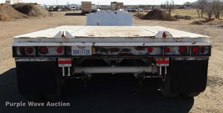image for item DB6887 1975 Transport lowboy equipment trailer