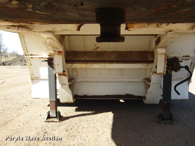 image for item DB6887 1975 Transport lowboy equipment trailer