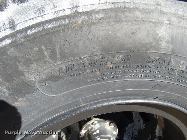 image for item DB6887 1975 Transport lowboy equipment trailer