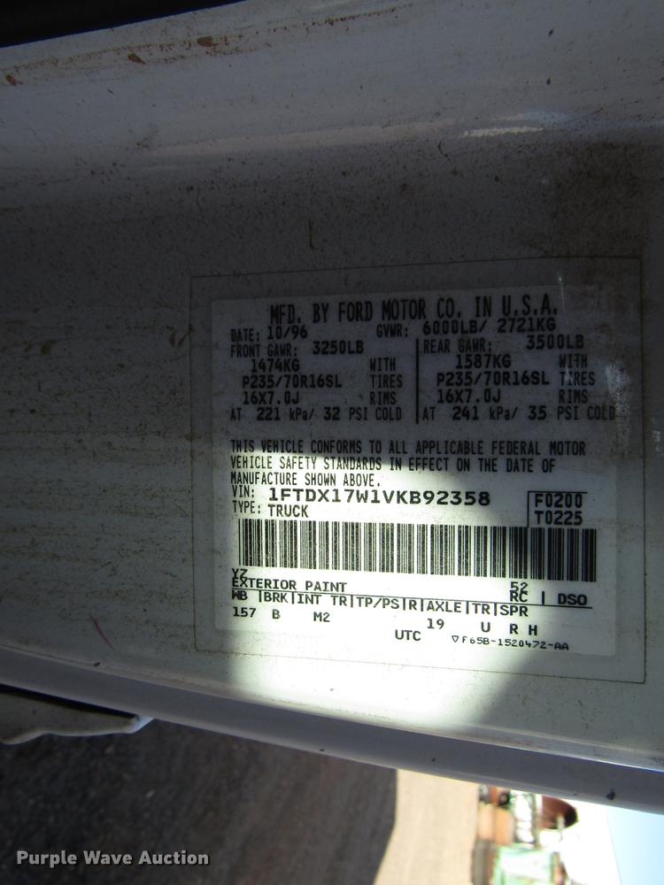 image for item DB6889 1997 Ford F150 SuperCab pickup truck