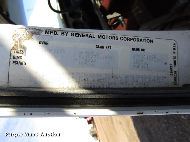 image for item DB6891 1984 GMC Suburban 1500 SUV