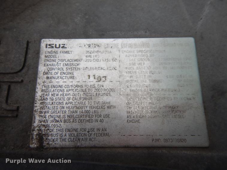 image for item DC8745 2004 Isuzu NPR box truck