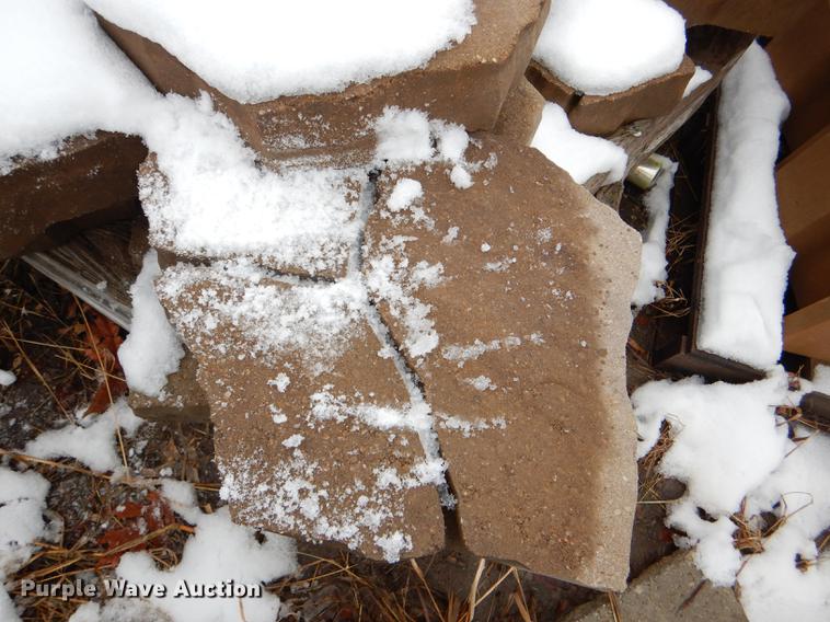 image for item DE0013 Approximately 4,400 landscape bricks, blocks, and pavers