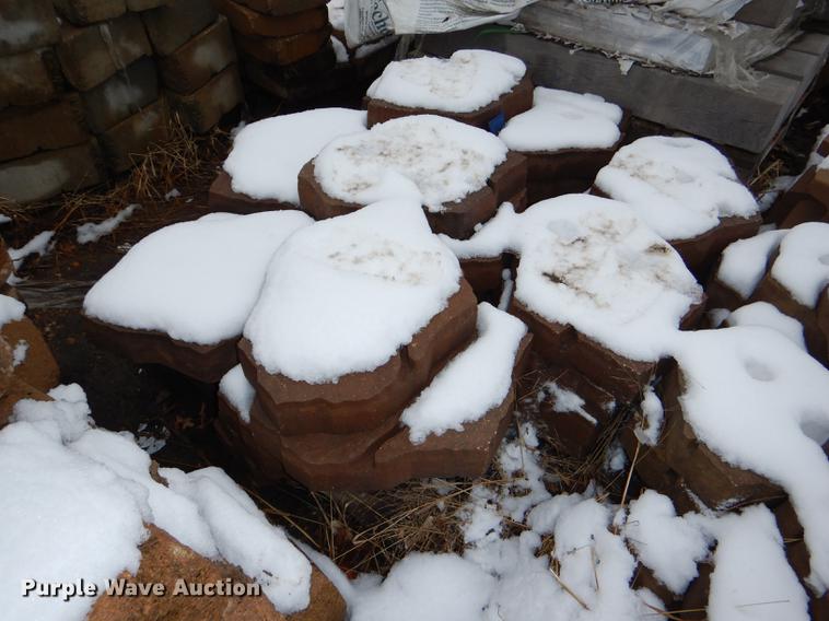 image for item DE0013 Approximately 4,400 landscape bricks, blocks, and pavers