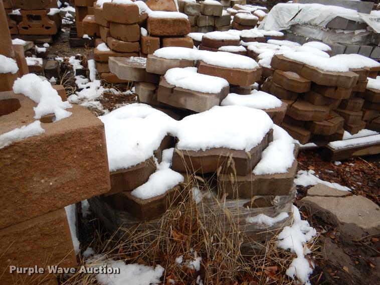 image for item DE0013 Approximately 4,400 landscape bricks, blocks, and pavers