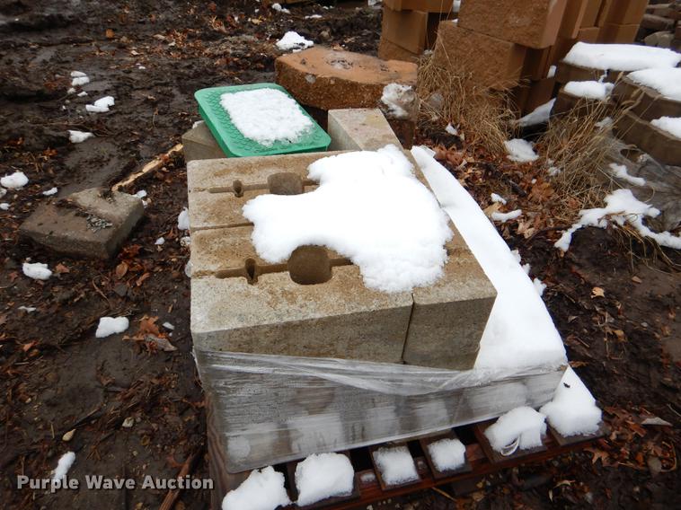 image for item DE0013 Approximately 4,400 landscape bricks, blocks, and pavers