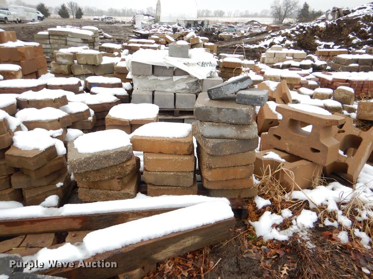 image for item DE0013 Approximately 4,400 landscape bricks, blocks, and pavers