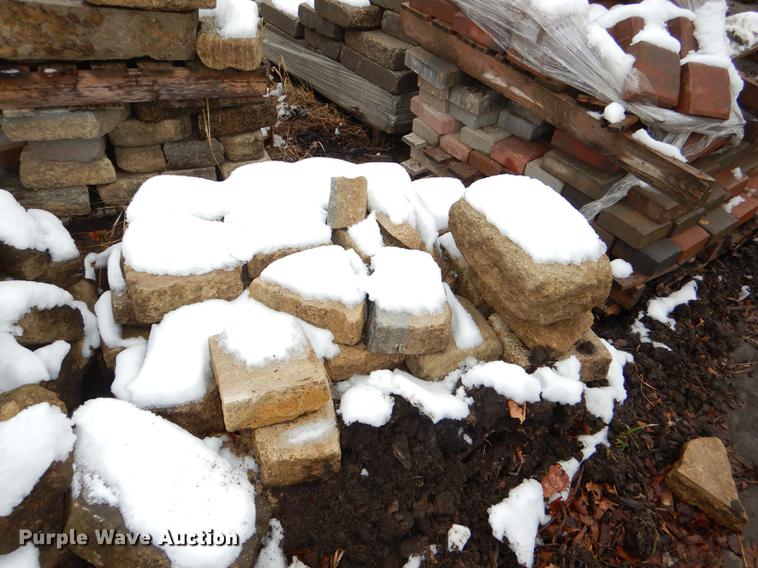 image for item DE0013 Approximately 4,400 landscape bricks, blocks, and pavers