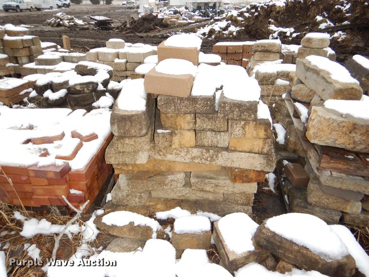image for item DE0013 Approximately 4,400 landscape bricks, blocks, and pavers