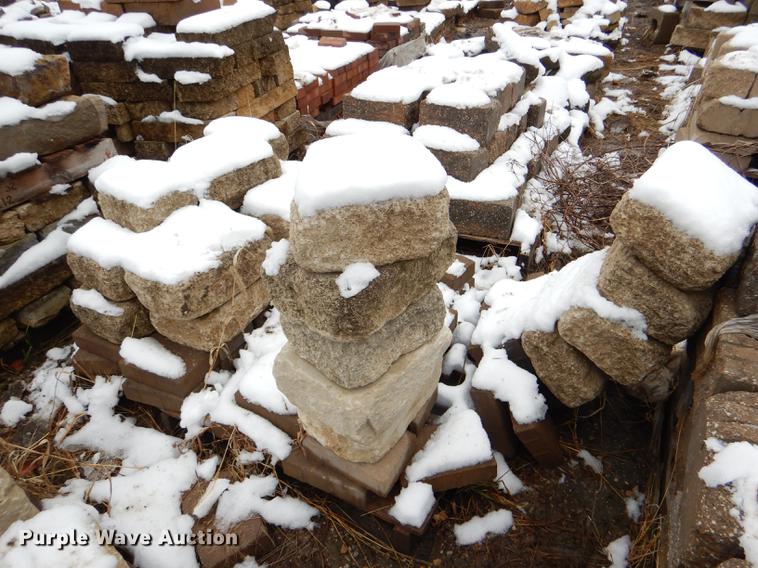 image for item DE0013 Approximately 4,400 landscape bricks, blocks, and pavers