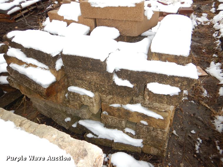 image for item DE0013 Approximately 4,400 landscape bricks, blocks, and pavers