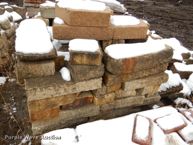 image for item DE0013 Approximately 4,400 landscape bricks, blocks, and pavers