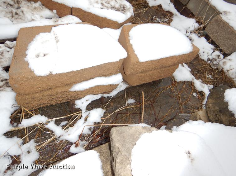image for item DE0013 Approximately 4,400 landscape bricks, blocks, and pavers
