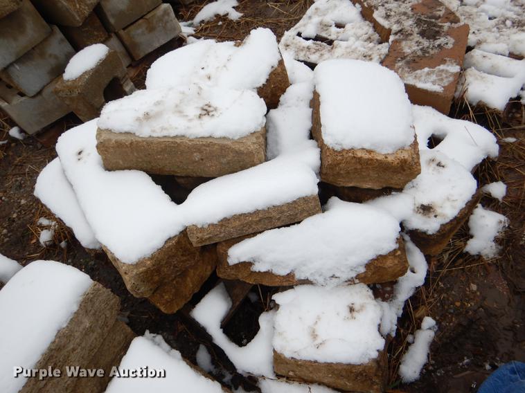 image for item DE0013 Approximately 4,400 landscape bricks, blocks, and pavers