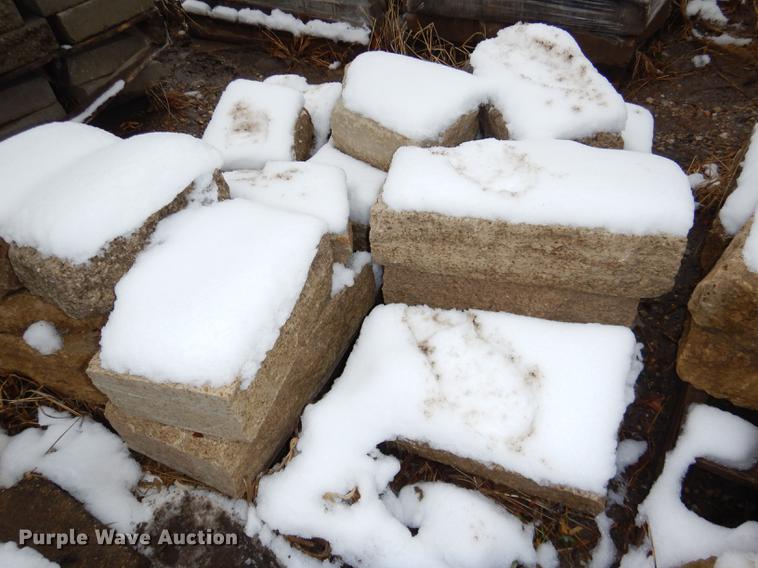 image for item DE0013 Approximately 4,400 landscape bricks, blocks, and pavers