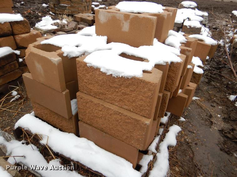 image for item DE0013 Approximately 4,400 landscape bricks, blocks, and pavers