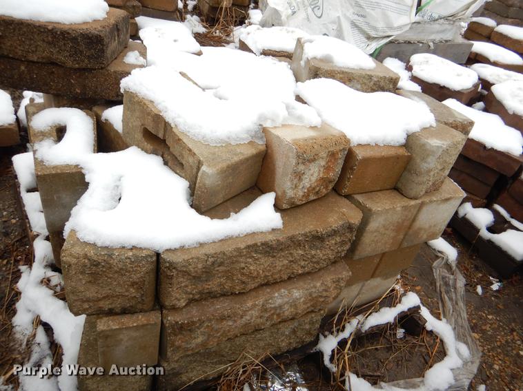 image for item DE0013 Approximately 4,400 landscape bricks, blocks, and pavers