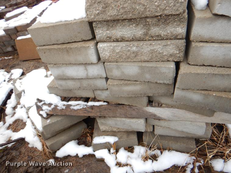 image for item DE0013 Approximately 4,400 landscape bricks, blocks, and pavers