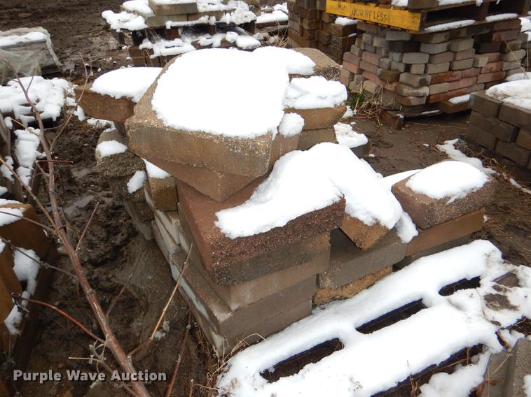 image for item DE0013 Approximately 4,400 landscape bricks, blocks, and pavers