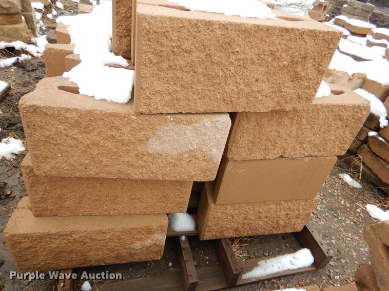 image for item DE0013 Approximately 4,400 landscape bricks, blocks, and pavers