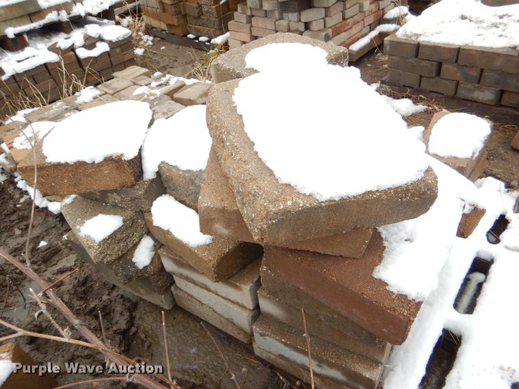 image for item DE0013 Approximately 4,400 landscape bricks, blocks, and pavers