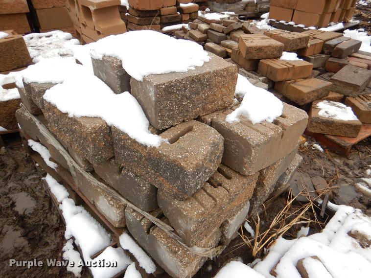 image for item DE0013 Approximately 4,400 landscape bricks, blocks, and pavers
