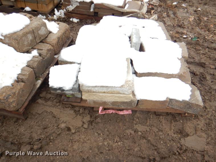 image for item DE0013 Approximately 4,400 landscape bricks, blocks, and pavers