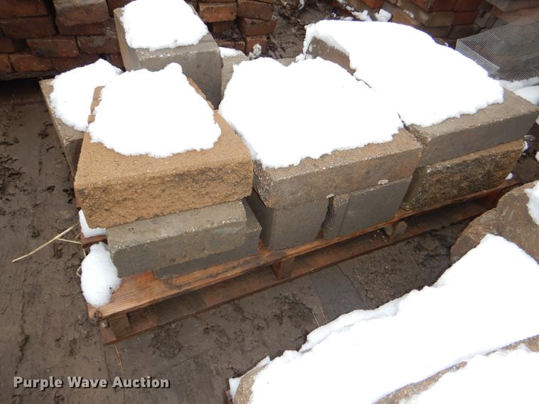 image for item DE0013 Approximately 4,400 landscape bricks, blocks, and pavers