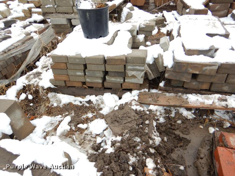 image for item DE0013 Approximately 4,400 landscape bricks, blocks, and pavers