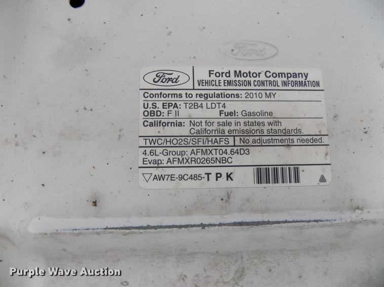 image for item DE7599 2010 Ford F150 XLT SuperCab pickup truck