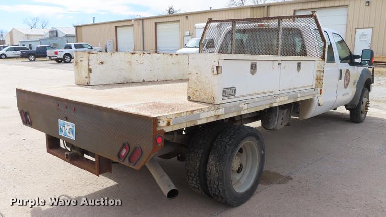 image for item DF1353 2011 Ford F550 Crew Cab flatbed truck