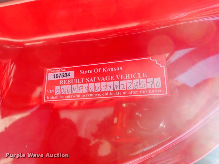 image for item DF8737 2000 Dodge Ram 3500 dump bed pickup truck