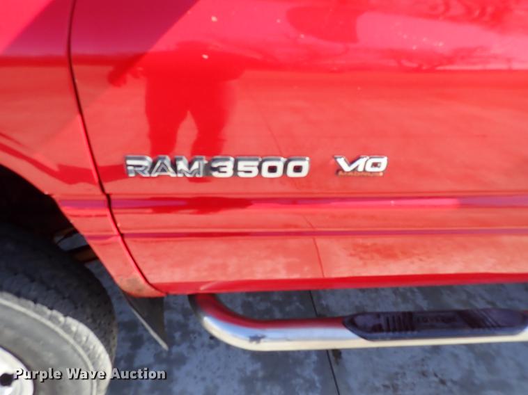 image for item DF8737 2000 Dodge Ram 3500 dump bed pickup truck