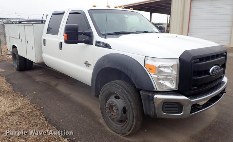 image for item DF8746 2011 Ford F550 Crew Cab utility truck