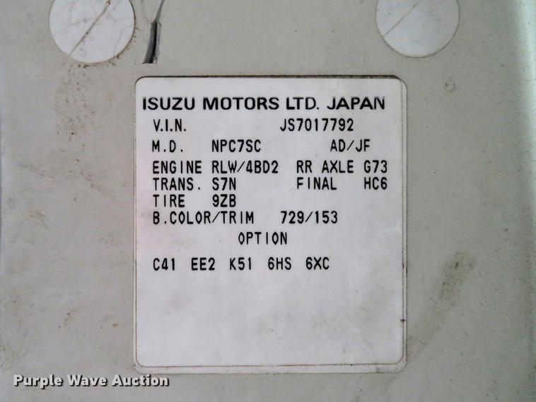 image for item DG3845 1995 Chevrolet W4500 dump truck