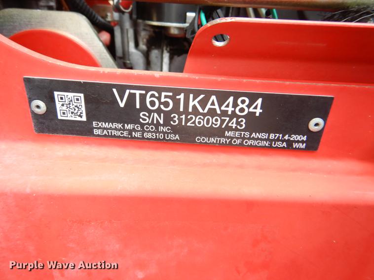 image for item EA9203 Ex Mark VT651KA484 ZTR lawn mower