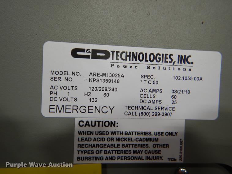 image for item EA9222 C&D Technologies battery charger