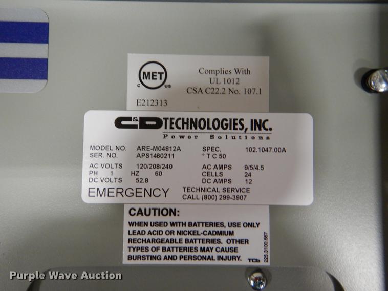 image for item EA9224 C&D Technologies battery charger