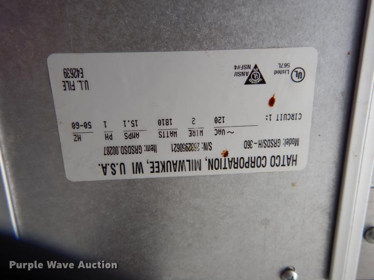 image for item EB9669 Hatco GR5DS/H 36D merchandiser