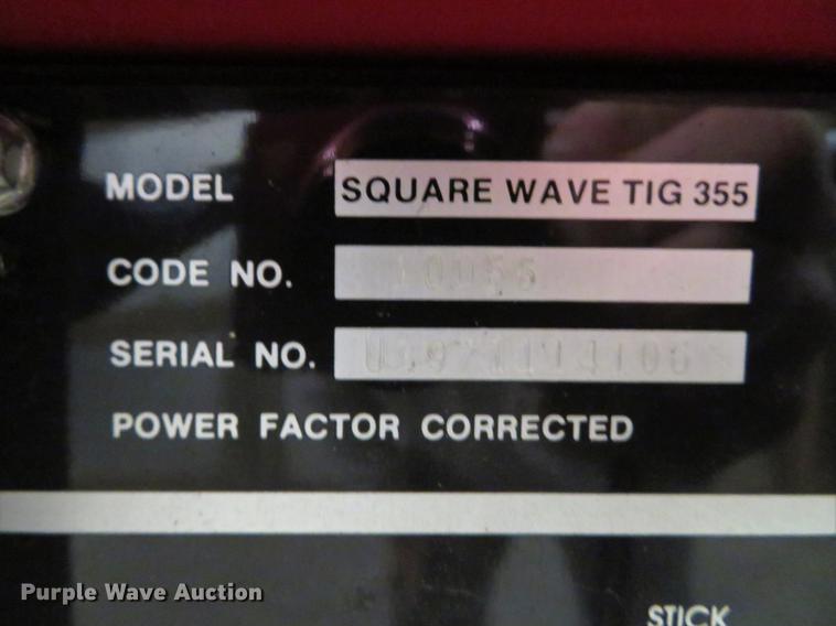 image for item EV9575 Lincoln Square Wave TIG-355 welder