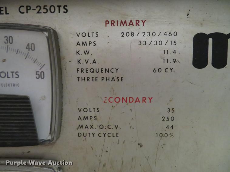 image for item EV9576 Miller CP-250TS welder