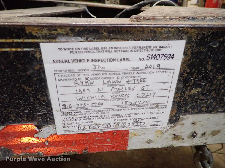 image for item FH9570 2007 Load Trail equipment trailer